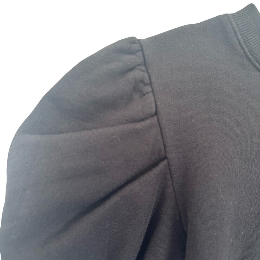 Sold Out NYC Just Enough Puff Short Sleeve Sweatshirt Black Size Small - Picture 6 of 9